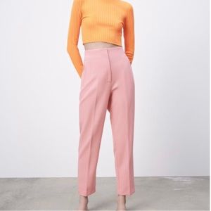 Zara Barbie Pink Tapered Trousers